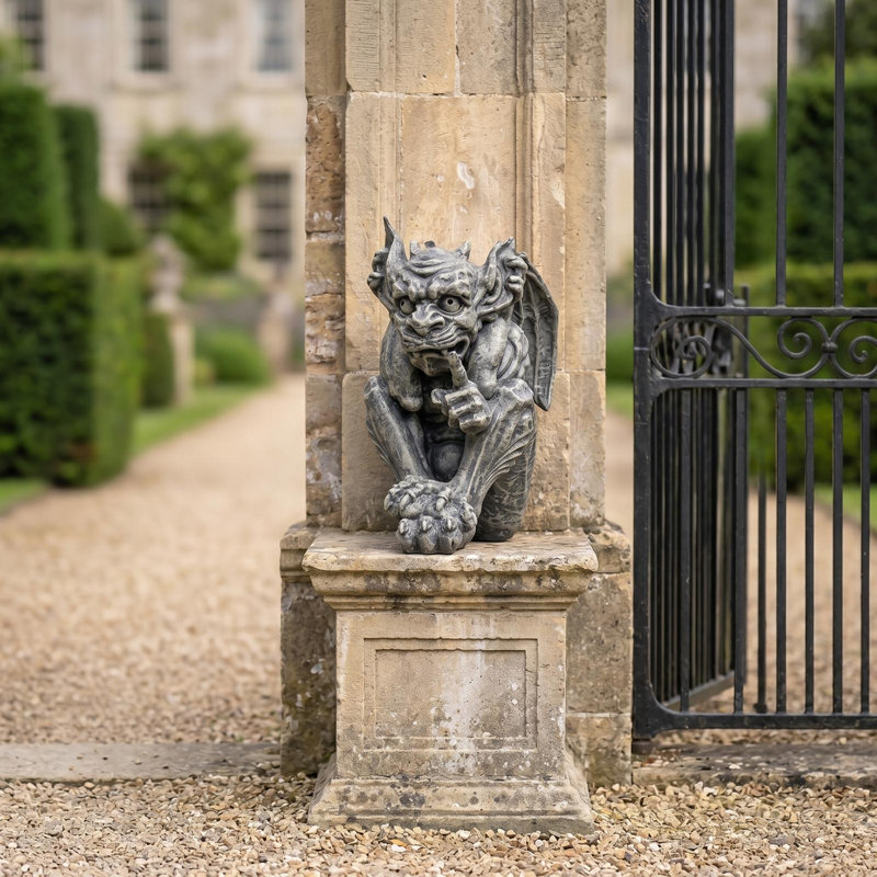 Design Toscano Whisper The Gothic Gargoyle Statue & Reviews | Wayfair